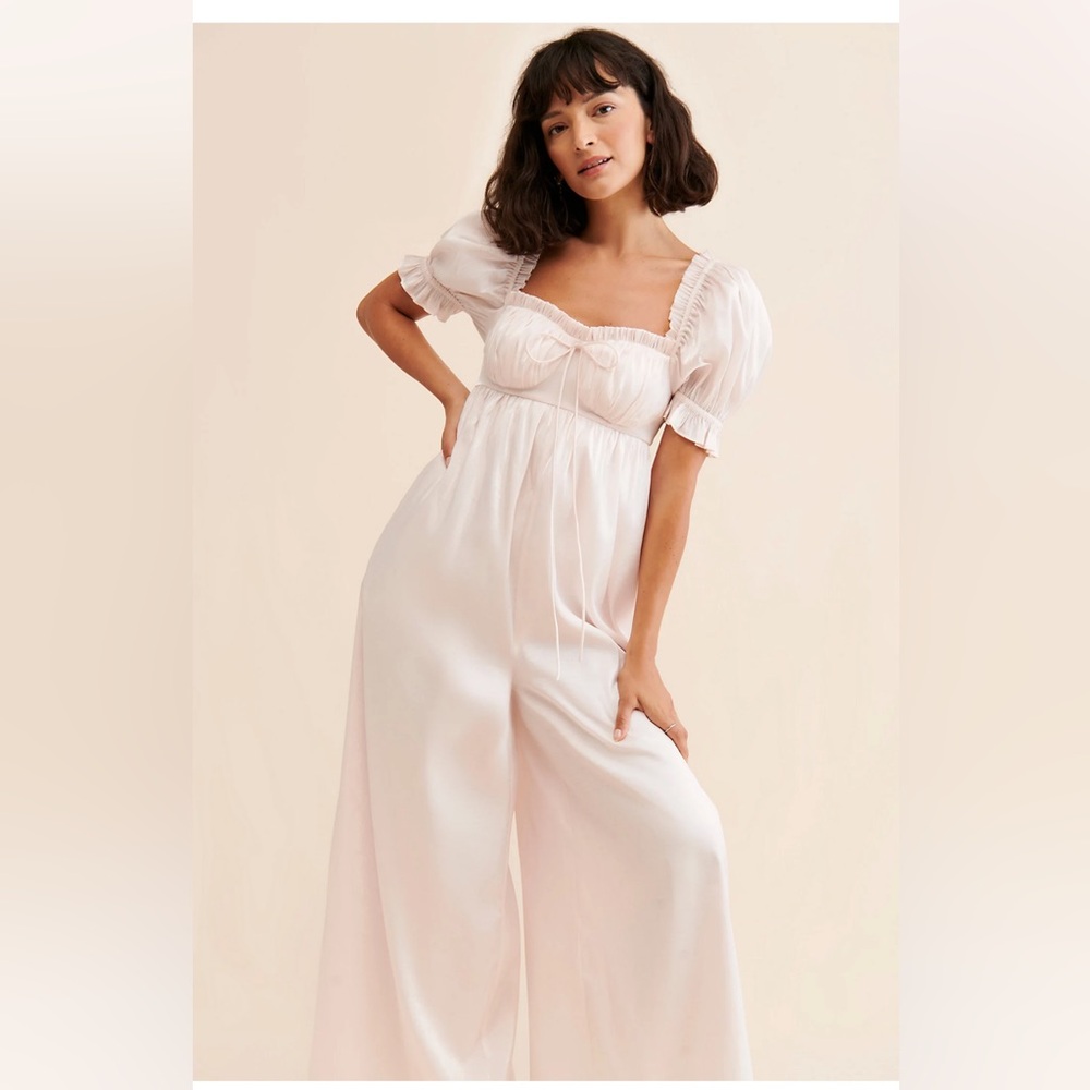 SELKIE The Lickety Split Seashell Wideleg Jumpsuit